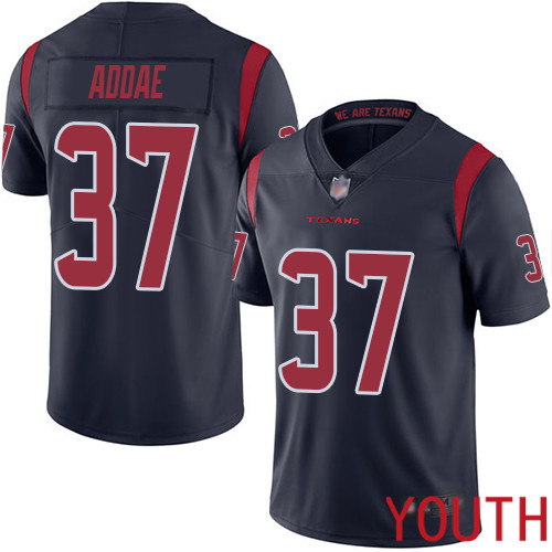 Houston Texans Limited Navy Blue Youth Jahleel Addae Jersey NFL Football #37 Rush Vapor Untouchable->youth nfl jersey->Youth Jersey